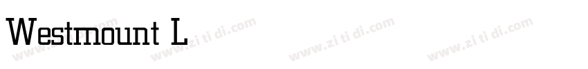 Westmount Light字体转换